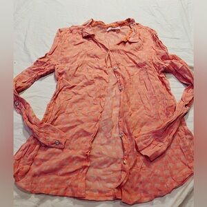 Pink Women's Button Up